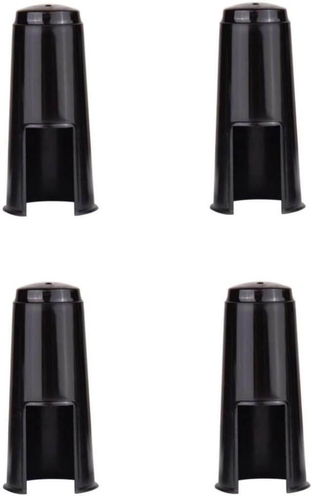 4 Pack Alto Saxophone Mouthpiece Cap Replacement Mouth Piece Plastic Protective Cover Ligature Attachment Protector for Sax Clarinet Woodwind