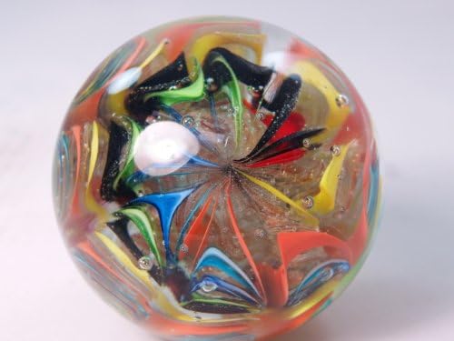 M Design Art Handcraft Wavy Scalloped L. Rainbow Paperweight PW-831