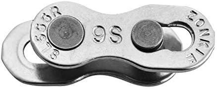 ZONKIE 9 Speed Removable Quick Split Chain Link in Silver x2