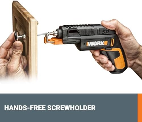 WORX Cordless Screwdriver, 4V 6-Bit Cartridge with Screw Holder, WX255L