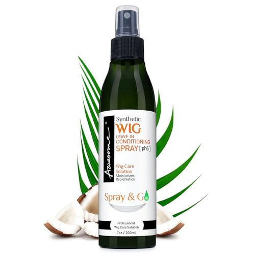 Awesome Human Hair Wig Leave in Conditioner Spray, pH5, Detangler & Easy Combing, Promoting Silkiness, Shine & Freshness, preventing Dryness (7 fl oz) | Full-size camellia oil mist that brings dry human hair wigs back to life