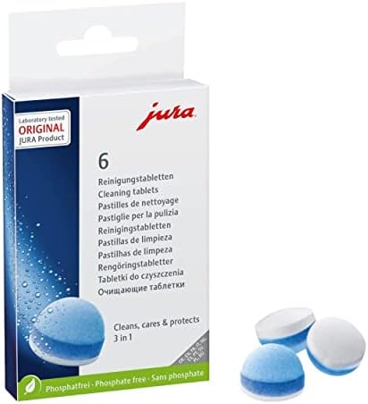 Jura E6 Automatic, Espresso Machine (Platinum) Bundle | Programmable Coffee Strength, Smart Filter Cartridge, Cleaning Tablets, Coffee Beans Bag