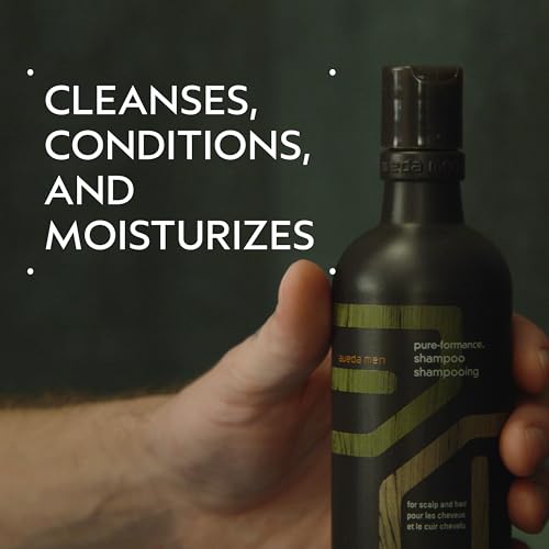 Aveda Men Pure-Formance Shampoo | Daily Lightweight Formula for Men’s Hair | Cleanses and Refreshes Hair and Scalp | Scalp Care | 96% Naturally