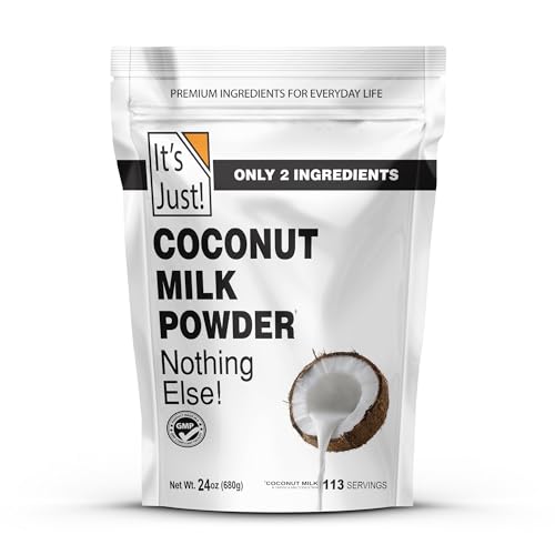 It's Just - Whole Milk Powder, 2lbs, rBST/rBGH Hormone Free, Shelf Stable, Just Add Water, Made in USA, Dry Milk Powder, 32oz
