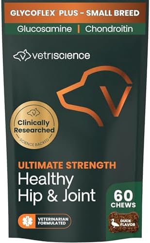 VetriScience Ultimate Strength Healthy Hip & Joint Chews, GlycoFlex Glucosamine