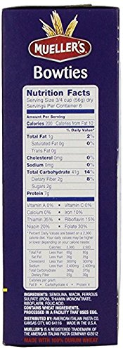 Muellers Pasta Bowties, 12 Ounce (Pack of 2)