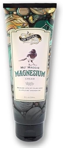 Mo' Maggie Magnesium Cream with Authentic Zechstein Minerals, Shea Butter | High concentration, 8 oz., organic opulent oils, deep seabed source