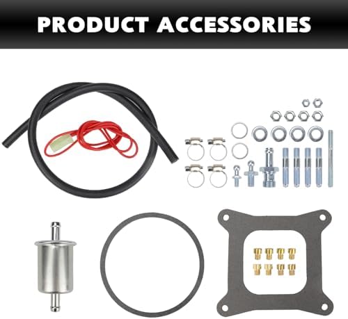 USTAR BR-67270 Carburetor Compatible with Holley Quick Fuel Brawler Carburetor 600 CFM 4 Barrel Square Bore Vacuum Secondaries with Electric Choke