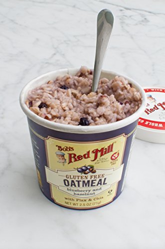 Bob's Red Mill GF Oatmeal Cup, Maple & Brown Sugar, 2.15 Ounce Cup (Pack of 12) - Non GMO, Whole Grain, Kosher
