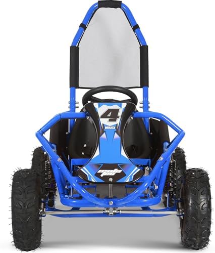 MotoTec Mud 98cc Go Kart Full Suspension Blue