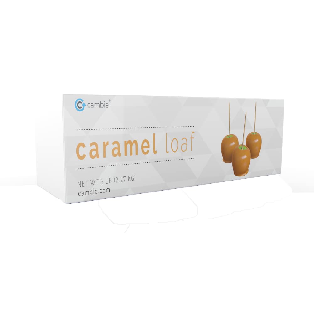 Cambie Caramel Loaf | Ready to Use | Rich, Creamy and Soft | For Caramel Apples, Dipping, Truffles and Bakery Applications (5 lb)