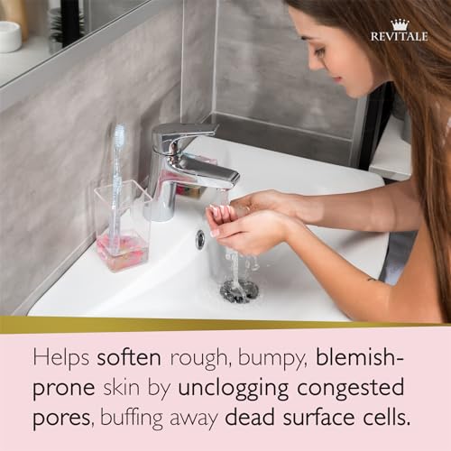 REVITALE Advanced BHA Salicylic Acid Scrub Soap – Exfoliating Bar for Face & Body, Deep Pore Cleanser, Anti-Blemish, Skin Softening
