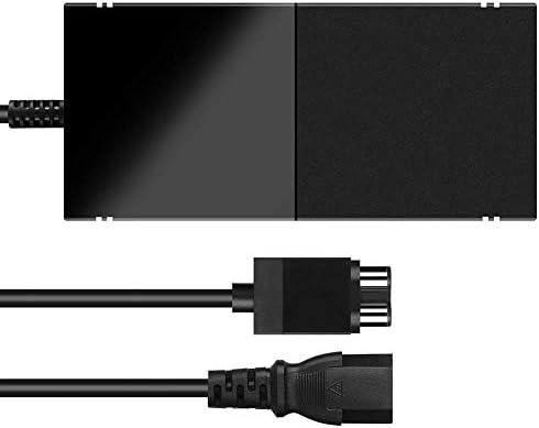 SUMLINK Power Supply Brick for Xbox One, AC Adapter Cable Replacement Kit for Xbox One Console Games, Auto Voltage 100-240V, Black