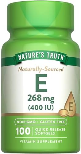 Nature's Truth Vitamin E 400 IU Softgels | 268mg | 100 Count