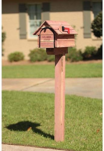 Gibraltar Mailboxes Cedar Drive-In Aromatic Cedar Wood, Mailbox Post, DPK00000