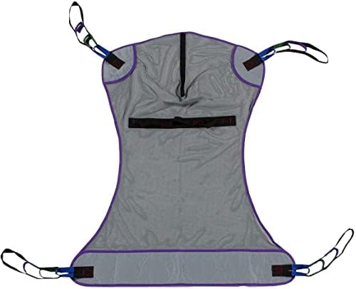 Patient Aid Full Body Mesh Patient Lift Sling for Safe Transfers | 110-200 lb Capacity | Breathable Mesh Fabric | Full Body Support | Hoyer Safe Lifting for Elderly & Bariatric