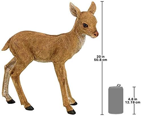 Design Toscano Darby, the Forest Fawn Baby Deer Statue