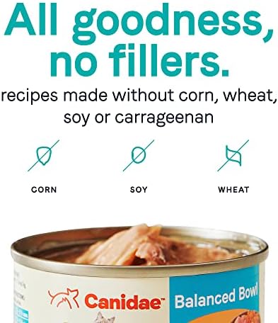 Canidae Balanced Bowl Wet Cat Food, Tuna & Carrots Recipe, 3 oz. (Case of 24)