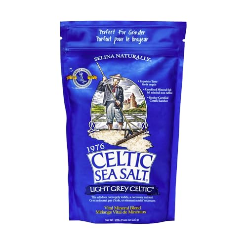 Celtic Sea Salt Light Grey Coarse, Unrefined Mineral Salt, Bulk 5 lb | Bulk coarse crystals with 70+ trace minerals for hydration, finishing, and everyday cooking; hand-harvested, lab tested