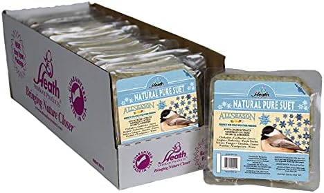 Heath Outdoor Products DD-10 Natural Pure Suet Cake, Case Of 12 , 11.25-Ounce