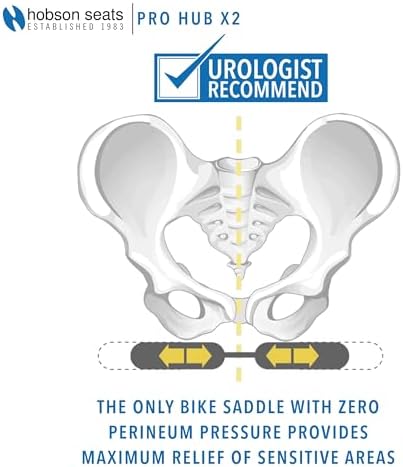 Hobson Pro Hub X2 Saddle – Ultimate Long-Distance Comfort with Magnesium Alloy, Gel Foam Padding