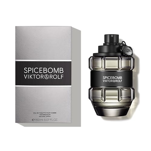 Viktor&Rolf Spicebomb Eau de Toilette - Gourmand Cologne for Men | Fragrance with Cinnamon, Black Pepper & Tobacco Accord - Long Lasting - Warm Mens Scent Perfect for Cool Nights