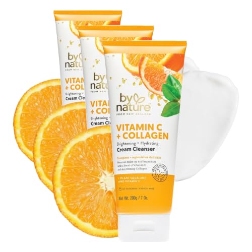 By Nature Vitamin C + Collagen Face Cream Cleanser - 7 oz
