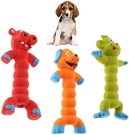 Baosity Monkey Shaped Rubber Squeaky Chew Play Squeak Gift