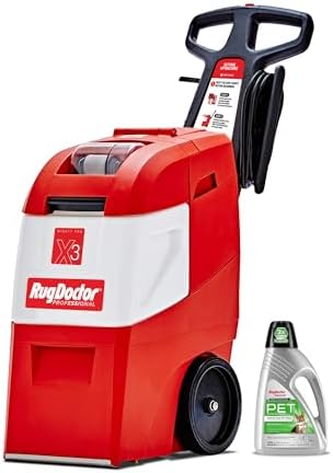 Rug Doctor Mighty Pro X3 Commercial Carpet Cleaner with Pet Cleaner Pack