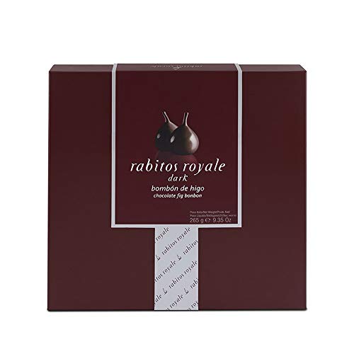Rabitos Royale – 15 Piece Dark Chocolate Covered Fig Bonbons Gift Box (9.35oz / 265g)