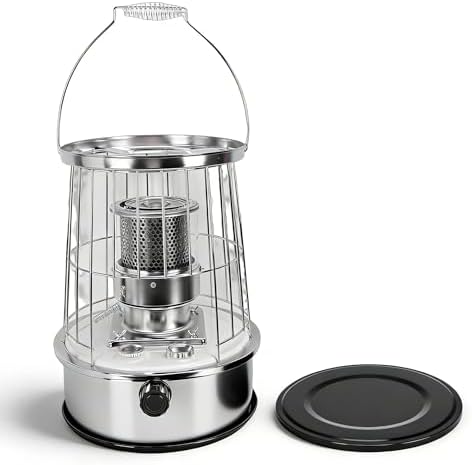 Indoor and Outdoor Kerosene Heater, Kerosene Space Heater, Non Electric Design, High Thermal Efficiency, Portable for Home Garage Camping