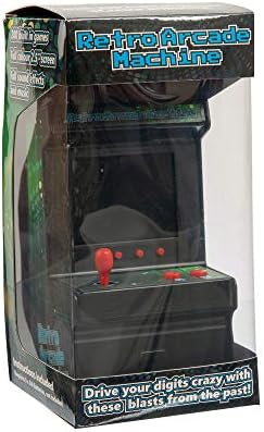 MINI Arcade Machine - 200 Built-in Games, Portable Desktop Gaming Console with Joystick & 2.8" Colour Screen & Sound - Retro Arcade Games for Kids