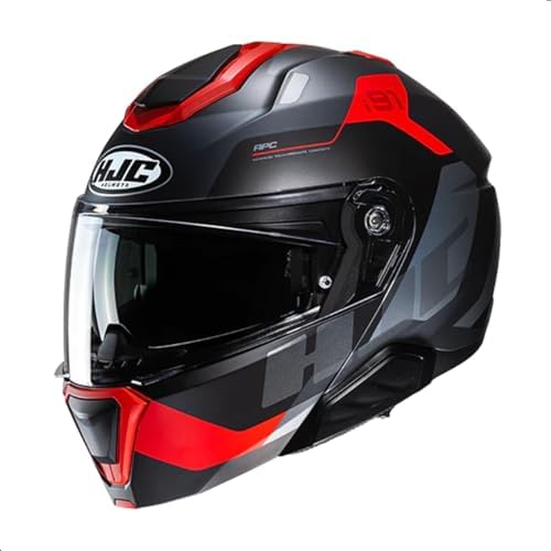 HJC i91 Carst Modular Motorcycle Helmet with HJ-33 Pinlock Shield, DOT Approved (MC1SF, X-Large)