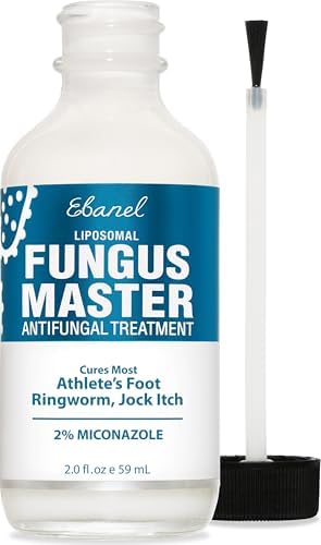 Ebanel Athlete's Foot Fungus Treatment, Miconazole Antifungal Cream 1Oz