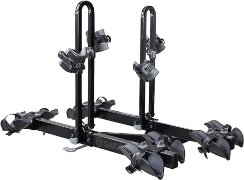 Saris Freedom Hitch Rack – Lightweight Platform Bike Carrier for Car, SUV & Truck – No Frame Contact, Anti-Wobble, E-Bike Compatible – 2 or 4 Bike