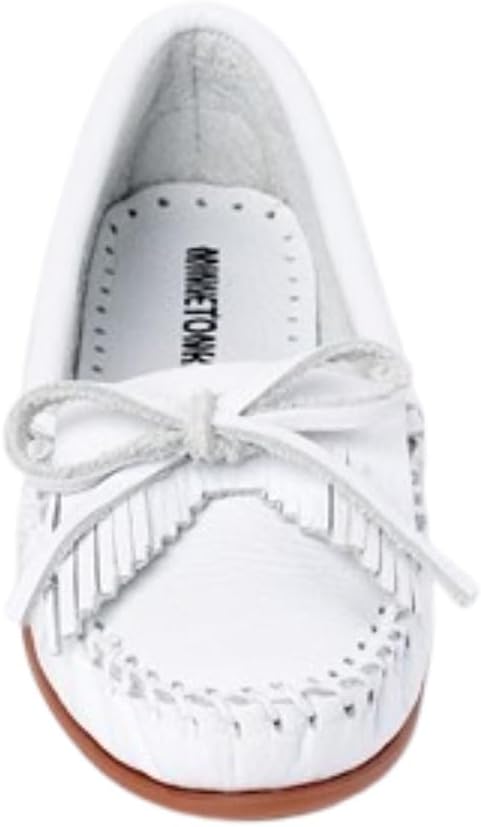 Minnetonka Women's Kilty Suede Hardsole Moccasin