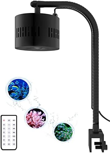 Lominie LED Aquarium Light, Planted Tank Light 4 Channels Remote Control 6500K Aquarium LED Lamp for Freshwater Fish Tank Refugium with Gooseneck (A20 Freshwater)