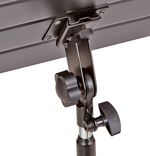 Amazon Basics Portable Height Adjustable Sheet Music Stand, Sturdy Metal, Black