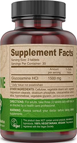 DEVA Vegan Vitamins Glucosamine Tablets, 90-Count Bottle