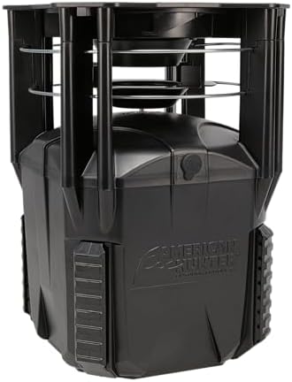 American Hunter 30 Gal Nesting Hopper | Hunting Durable Lightweight 3 Legged Game Feeder with XDE-Pro Automatic Delivery System