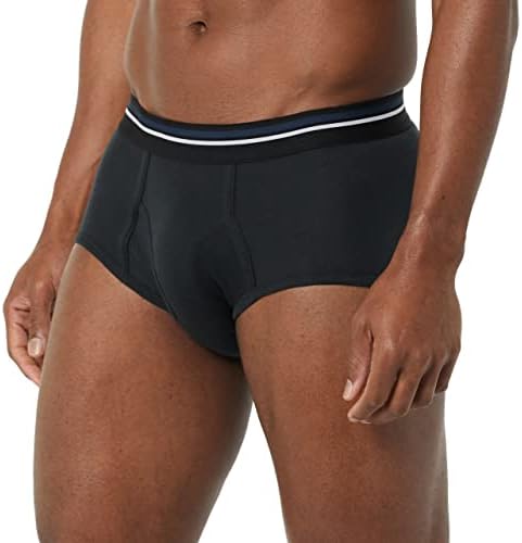 Amazon Essentials Men's Breathable Ribbed Knit Briefs with Elasticized Waistband, Multipacks