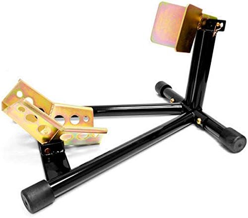 Universal Motorcycle Wheel Tire Chock Self-locking Bike Stand Chocks Compatible with Harley Davidson, Yamaha, Honda, Kawasaki, Suzuki, Ducati
