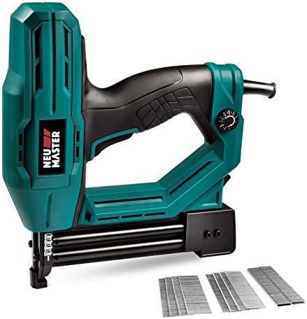 Electric Brad Nailer, NEU MASTER NTC0040 Electric Nail Gun/Staple Gun for Upholstery, Carpentry and Woodworking Projects