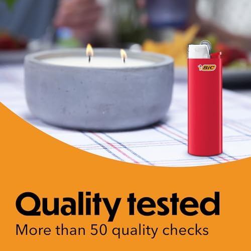 BIC Maxi Pocket Lighters, Long-Lasting, Safe, Assorted Colors