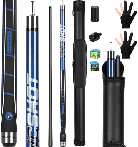 Carbon Fiber Pool Cue Stick 58" Professional Pool Sticks for Adults Full Carbon Technology Tacos De Billiar Low Deflection Billiard Pool Table Cues 3 Colors Available