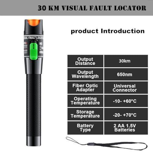 Visual Fault Locator, Fiber Optic Cable Tester Meter