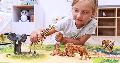 Papo Realistic Tiger Figurine Toy, Wild Life Collection