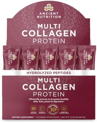 Ancient Nutrition Hydrolyzed Multi Collagen Peptides Powder, Unflavored