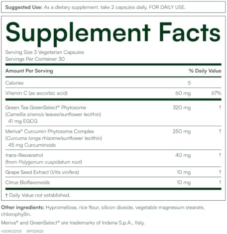 Purity Products Green Tea CR w/Phytosome Technology for Boosted Bioavailability from Chris Kilham 60 Capsules