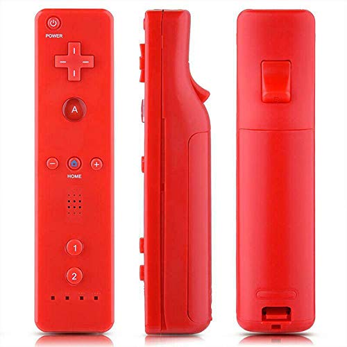 ChamZA Wireless Motion Remote Controller for Wii/Wii U, w/Soft Case & Hand strap (Red)
